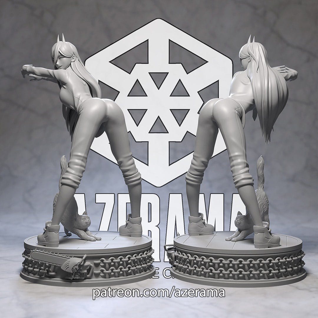 P站图纸印象馆 Azerama 电锯人 帕瓦 Azerama 电锯人 帕瓦