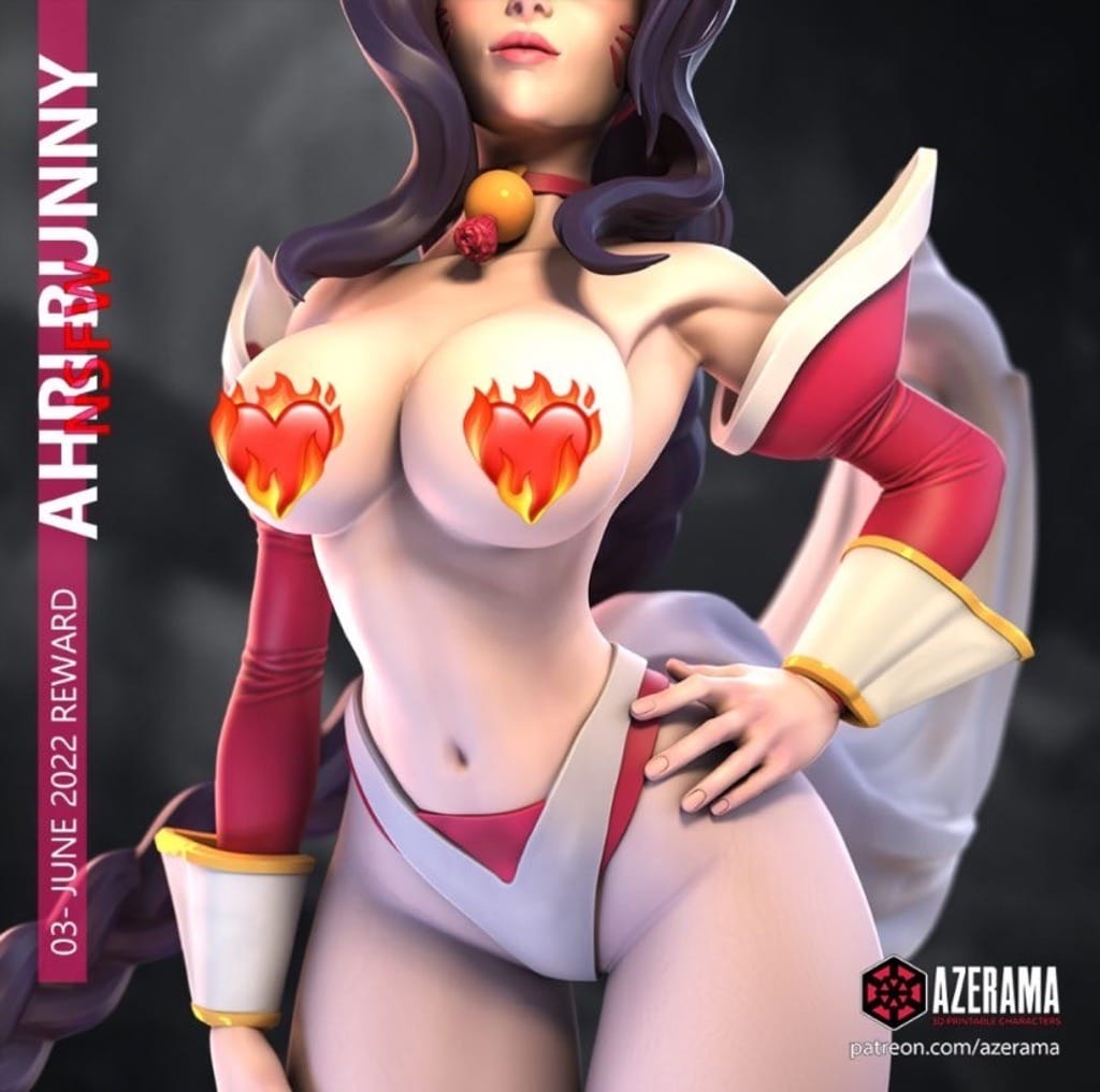 P站图纸印象馆 Azerama 英雄联盟 九尾妖狐 阿狸 Azerama 英雄联盟 九尾妖狐 阿狸