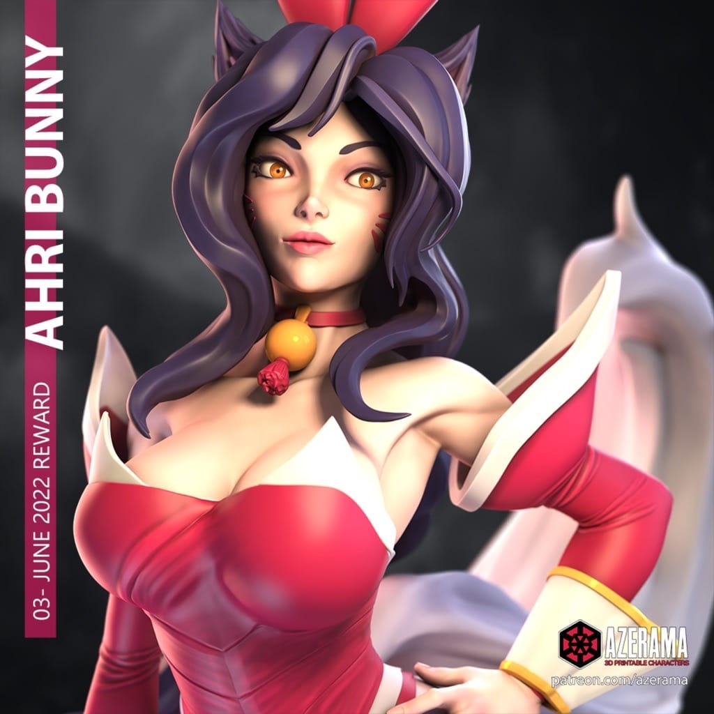 P站图纸印象馆 Azerama 英雄联盟 九尾妖狐 阿狸 Azerama 英雄联盟 九尾妖狐 阿狸