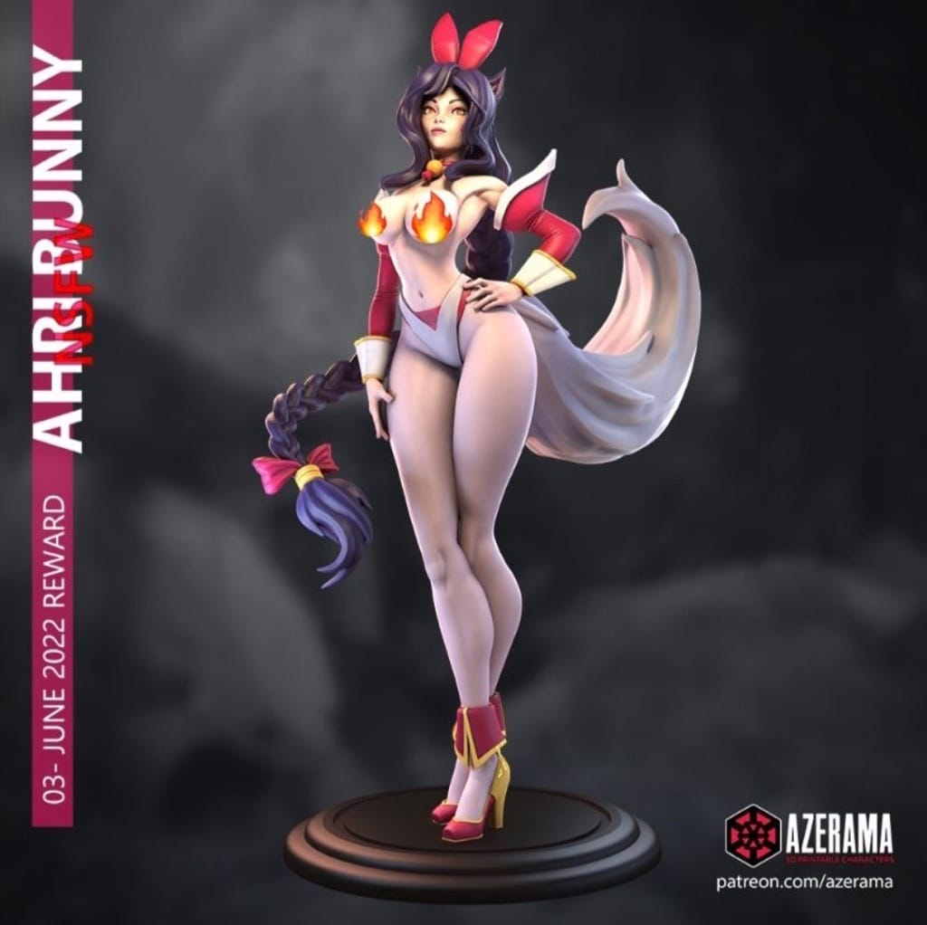 P站图纸印象馆 Azerama 英雄联盟 九尾妖狐 阿狸 Azerama 英雄联盟 九尾妖狐 阿狸