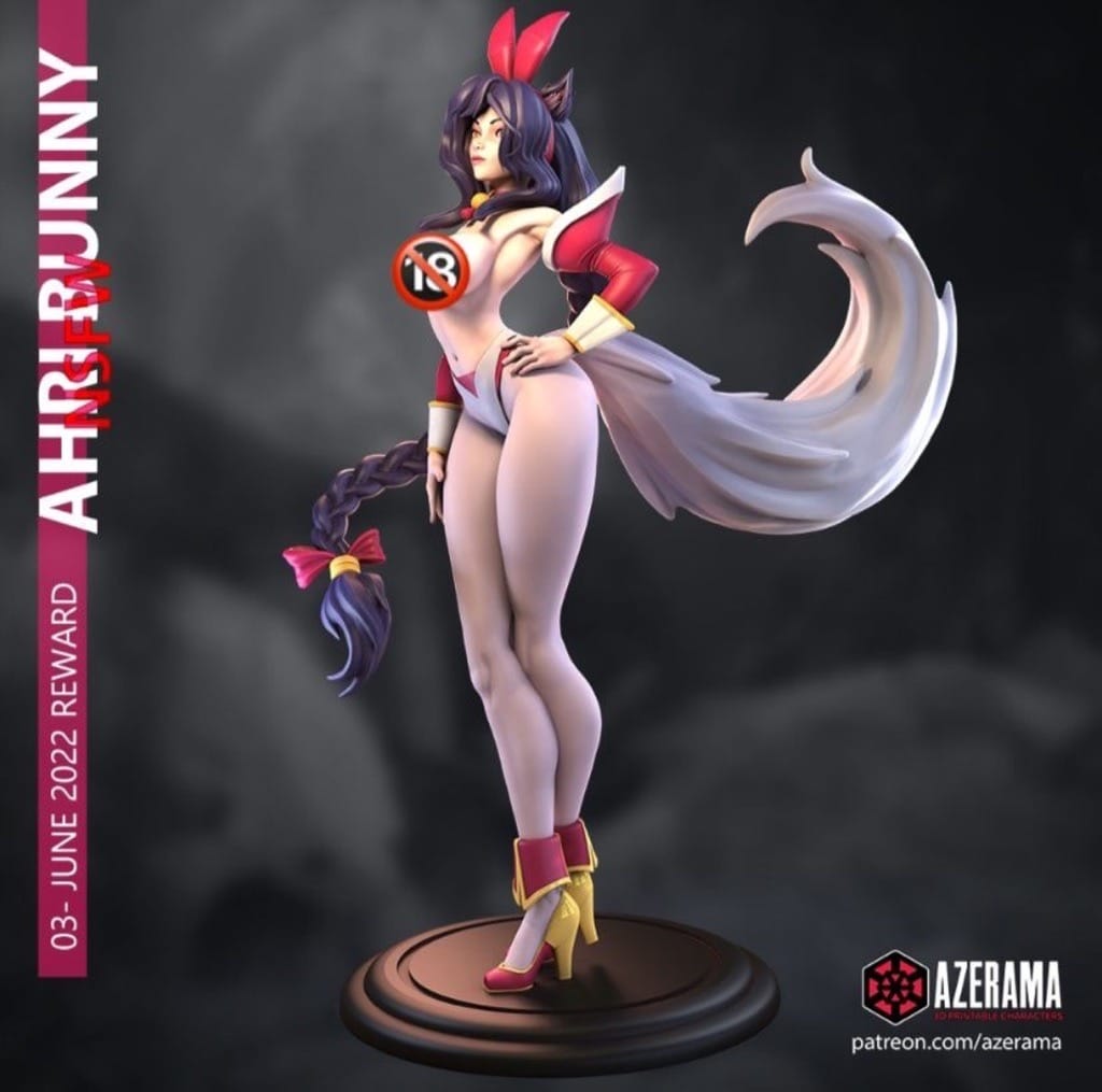 P站图纸印象馆 Azerama 英雄联盟 九尾妖狐 阿狸 Azerama 英雄联盟 九尾妖狐 阿狸