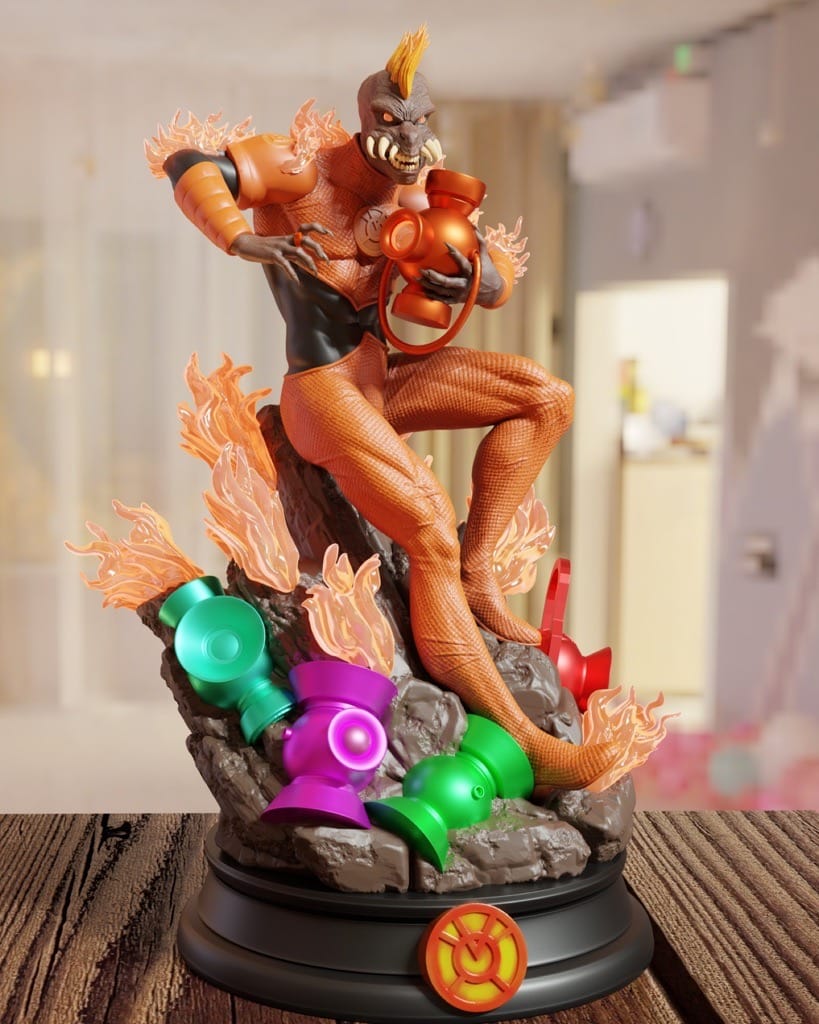 P站图纸印象馆 BrunoArt3D DC漫画 绿灯侠 橙灯军团 BrunoArt3D DC漫画 绿灯侠 橙灯军团