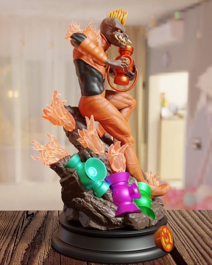 P站图纸印象馆 BrunoArt3D DC漫画 绿灯侠 橙灯军团 BrunoArt3D DC漫画 绿灯侠 橙灯军团