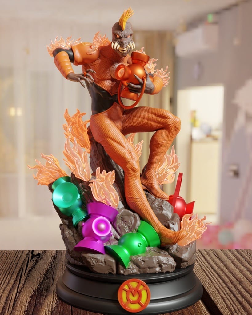 P站图纸印象馆 BrunoArt3D DC漫画 绿灯侠 橙灯军团 BrunoArt3D DC漫画 绿灯侠 橙灯军团