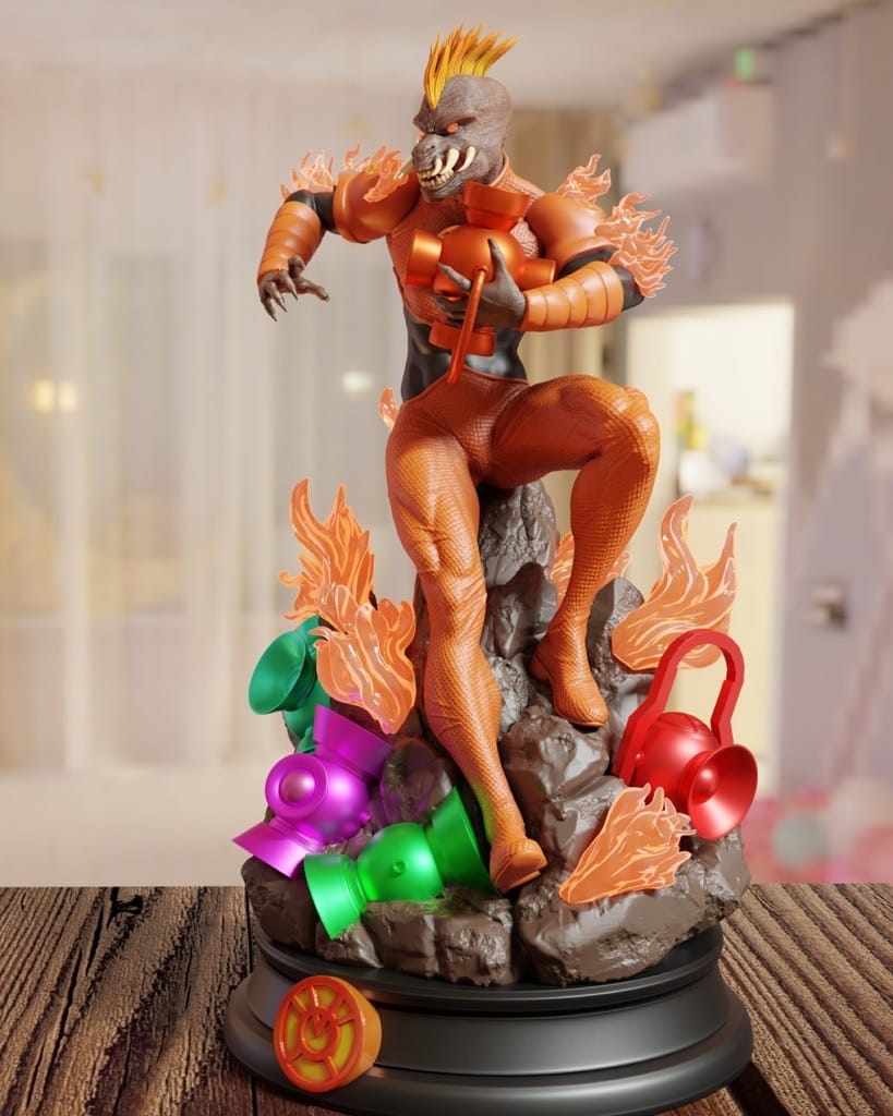 P站图纸印象馆 BrunoArt3D DC漫画 绿灯侠 橙灯军团 BrunoArt3D DC漫画 绿灯侠 橙灯军团