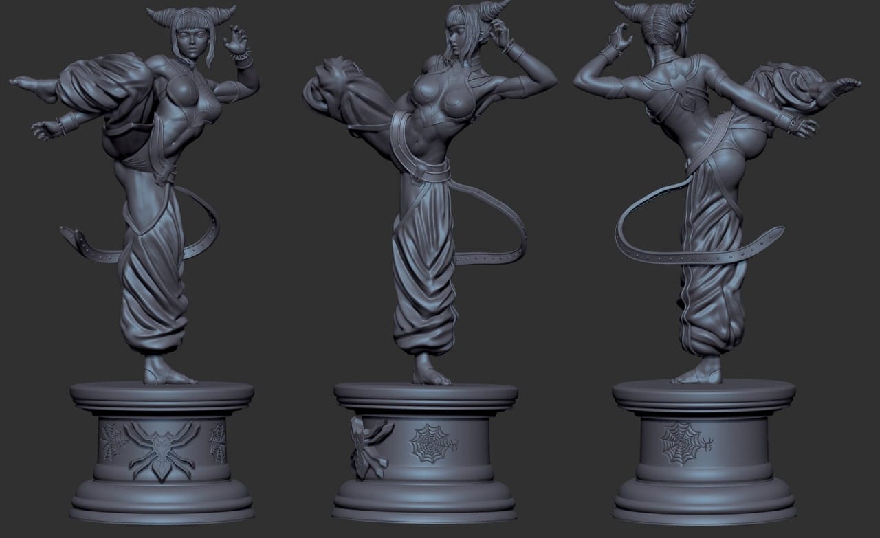 P站图纸印象馆 BrunoArt3D 街头霸王 朱莉 BrunoArt3D 街头霸王 朱莉