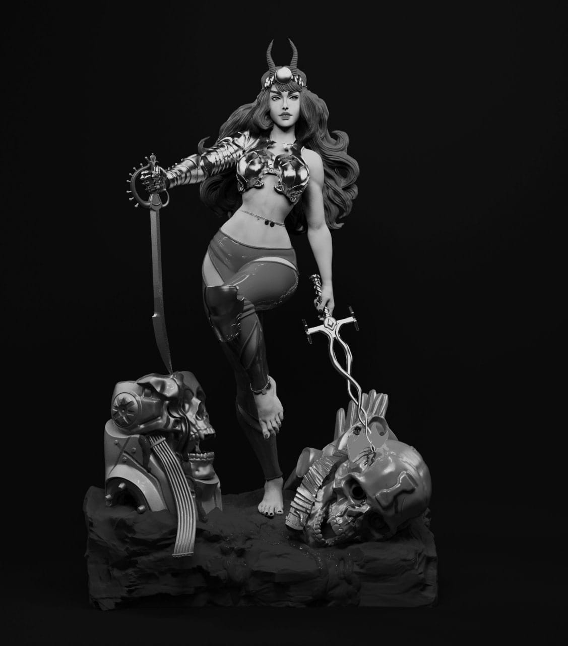 P站图纸印象馆 BrunoArt3D DC漫画 超级英雄军团 白女巫 BrunoArt3D DC漫画 超级英雄军团 白女巫