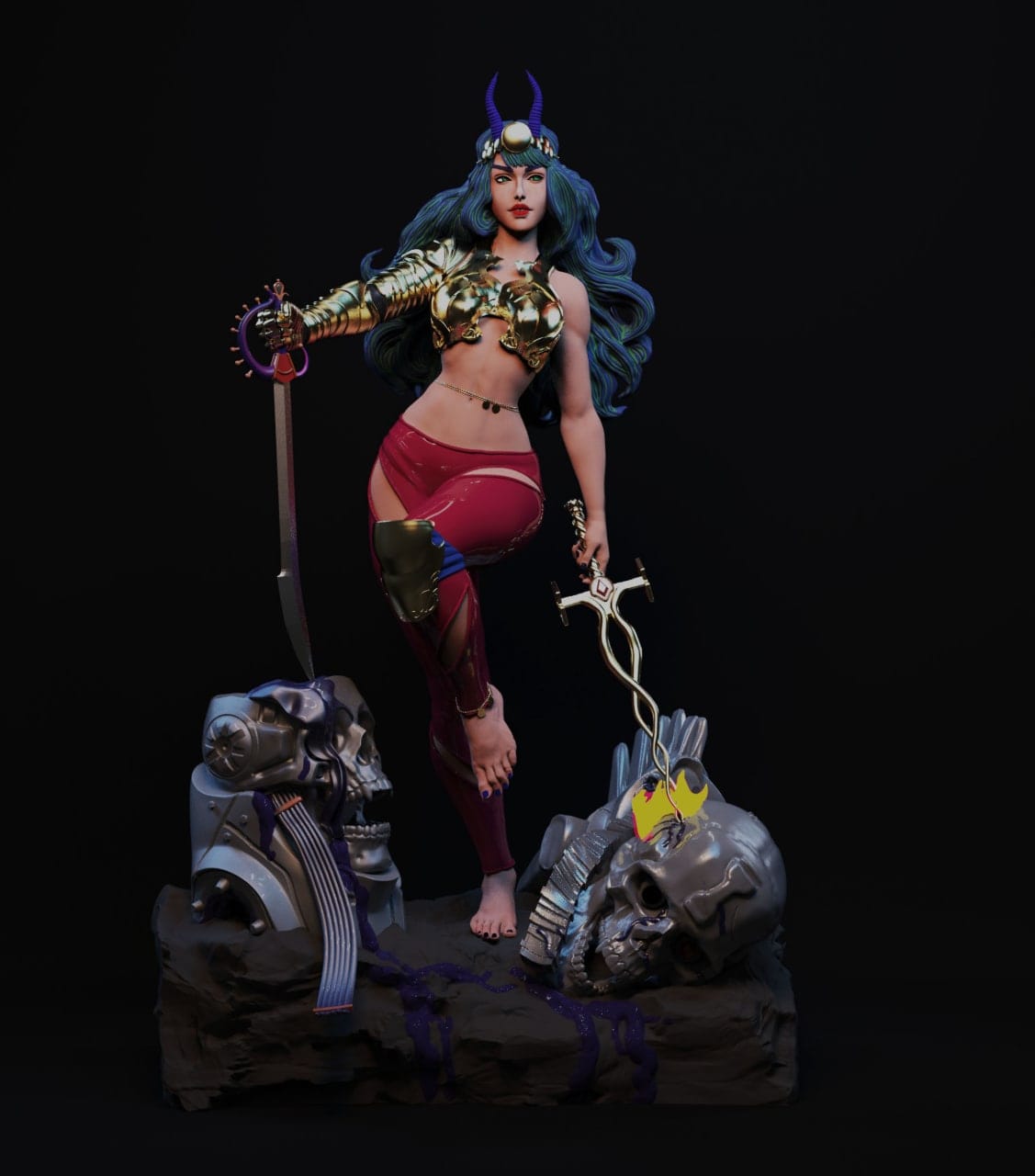 P站图纸印象馆 BrunoArt3D DC漫画 超级英雄军团 白女巫 BrunoArt3D DC漫画 超级英雄军团 白女巫