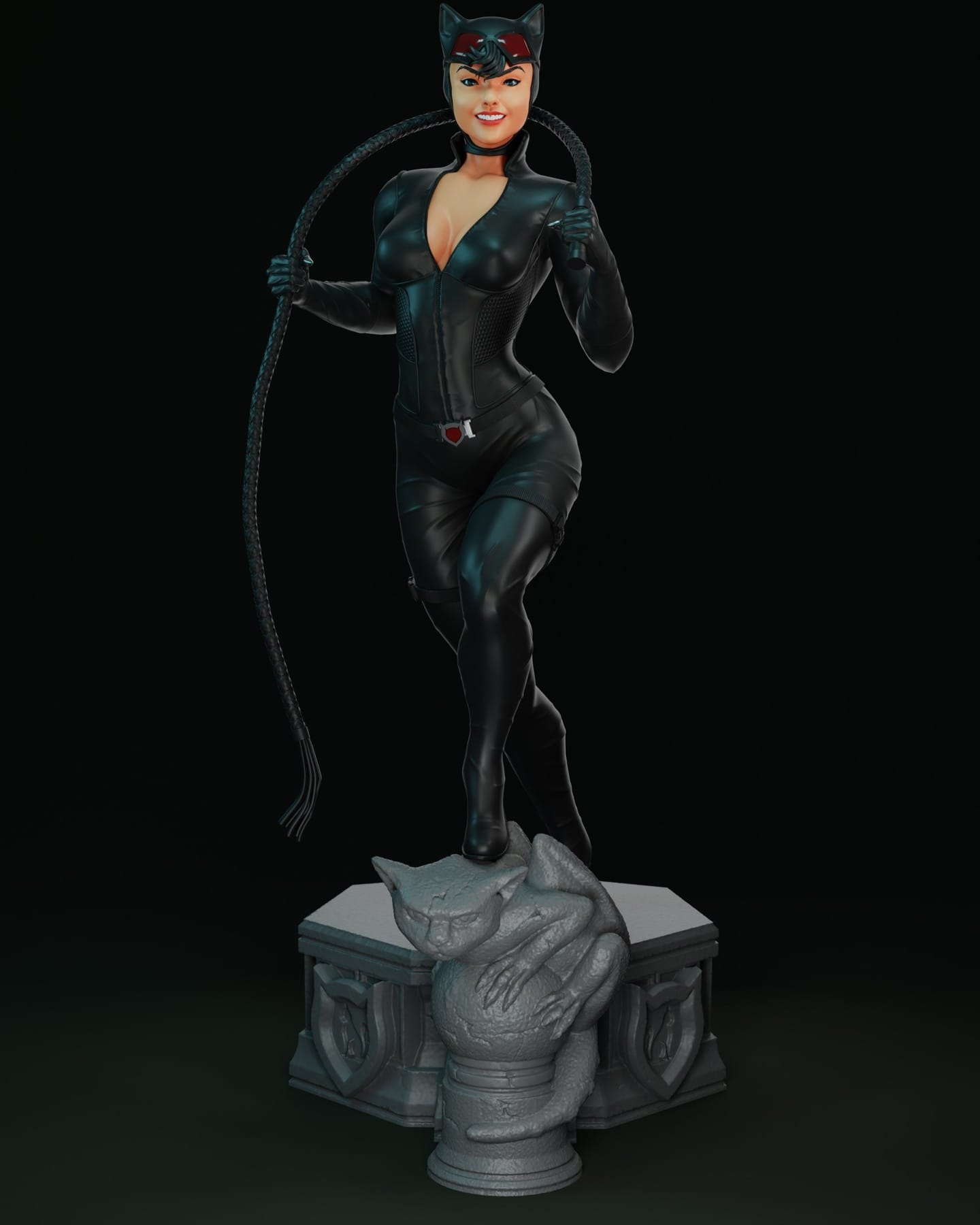 P站图纸印象馆 BrunoArt3D DC漫画 蝙蝠侠 猫女 BrunoArt3D DC漫画 蝙蝠侠 猫女