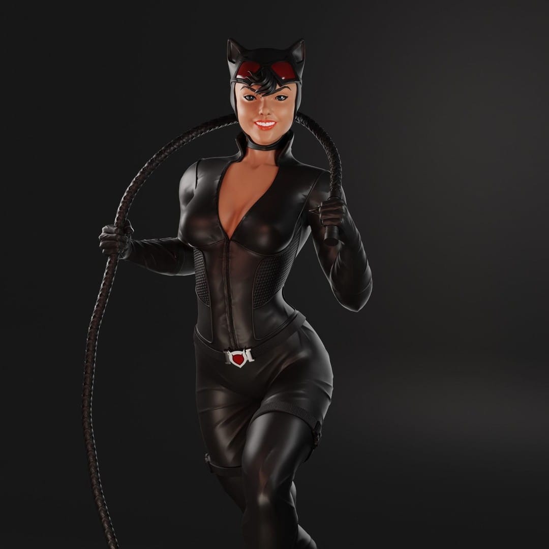 P站图纸印象馆 BrunoArt3D DC漫画 蝙蝠侠 猫女 BrunoArt3D DC漫画 蝙蝠侠 猫女