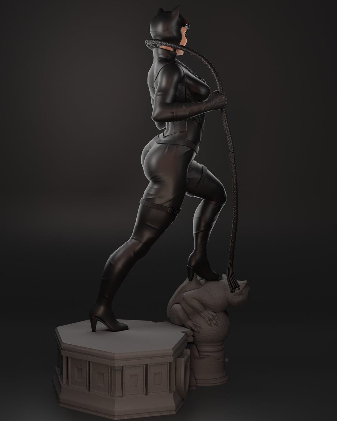 P站图纸印象馆 BrunoArt3D DC漫画 蝙蝠侠 猫女 BrunoArt3D DC漫画 蝙蝠侠 猫女