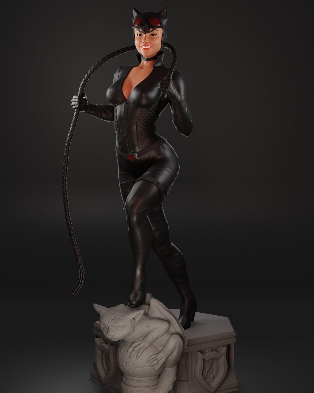 P站图纸印象馆 BrunoArt3D DC漫画 蝙蝠侠 猫女 BrunoArt3D DC漫画 蝙蝠侠 猫女