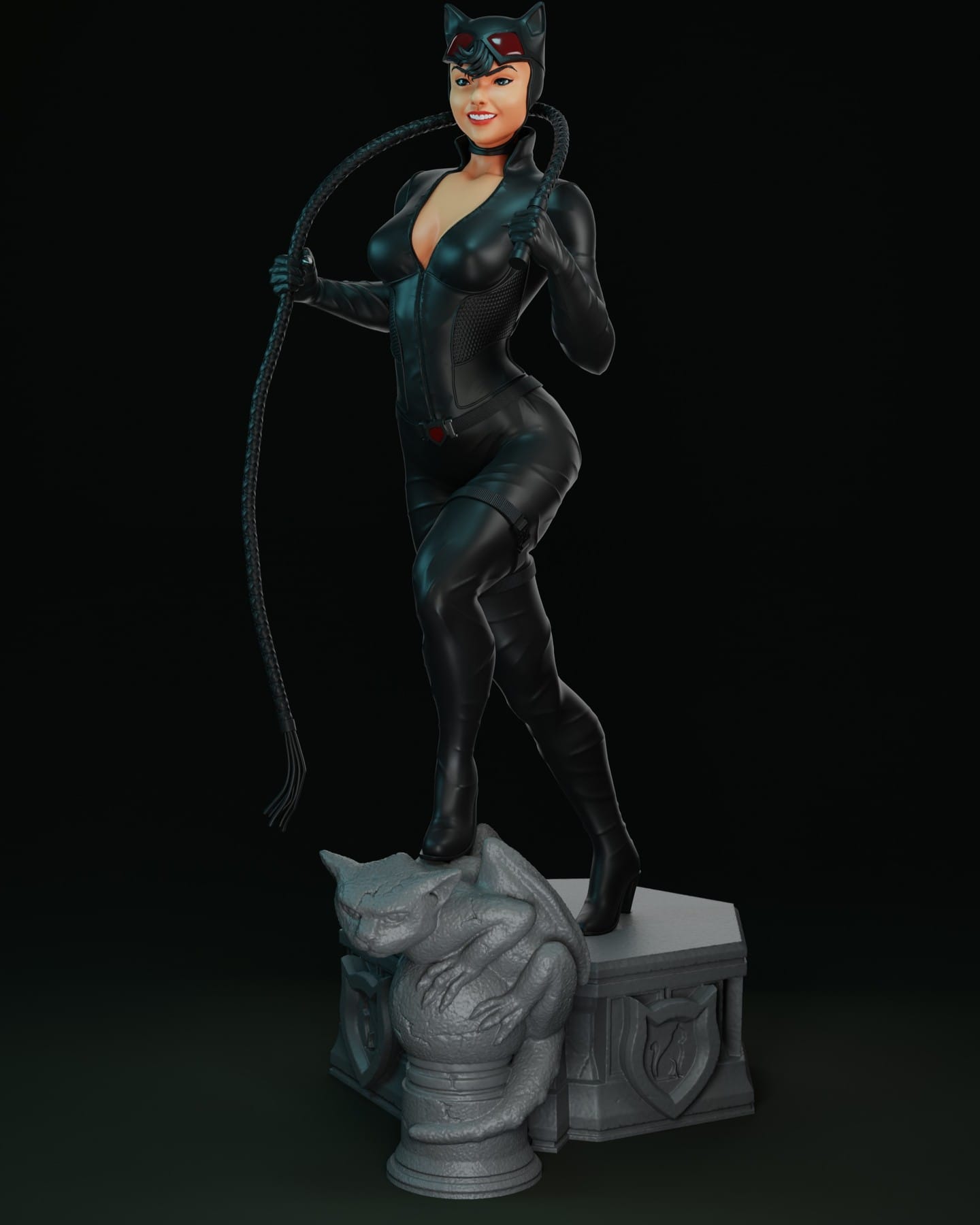 P站图纸印象馆 BrunoArt3D DC漫画 蝙蝠侠 猫女 BrunoArt3D DC漫画 蝙蝠侠 猫女