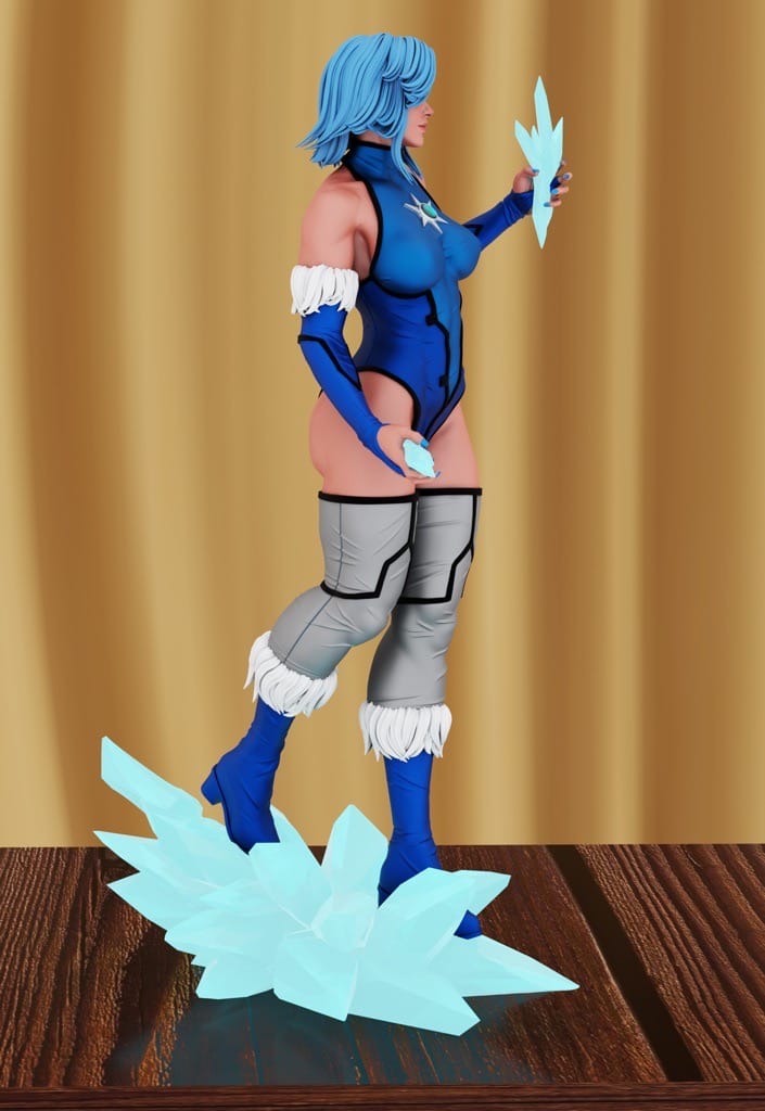 P站图纸印象馆 BrunoArt3D DC漫画 正义联盟 冰霜杀手 BrunoArt3D DC漫画 正义联盟 冰霜杀手