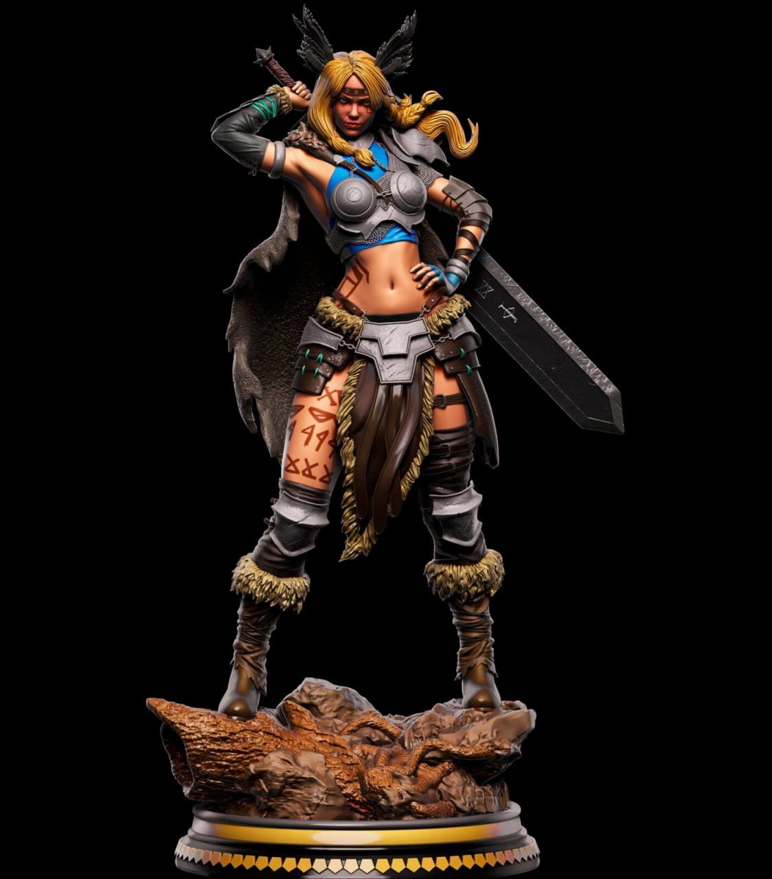 P站图纸印象馆 BrunoArt3D 女战士 BrunoArt3D 女战士