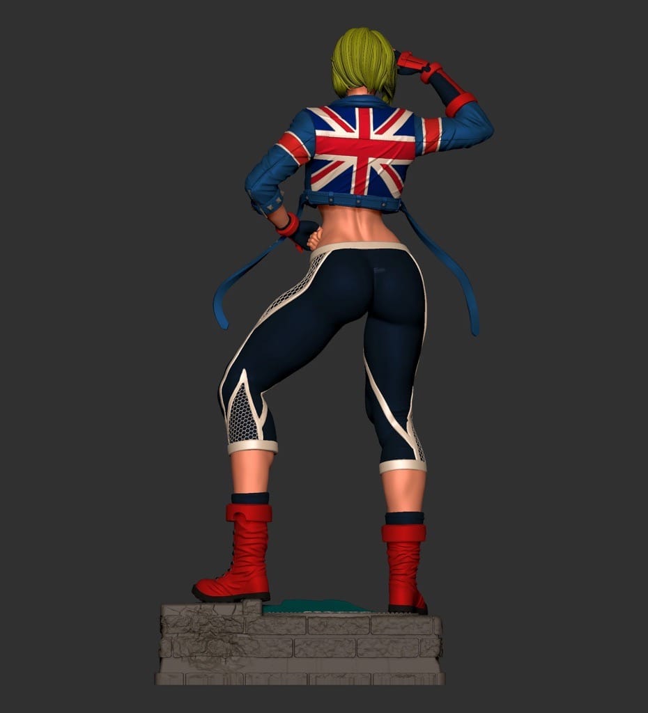 P站图纸印象馆 BrunoArt3D 街头霸王 嘉米 BrunoArt3D 街头霸王 嘉米