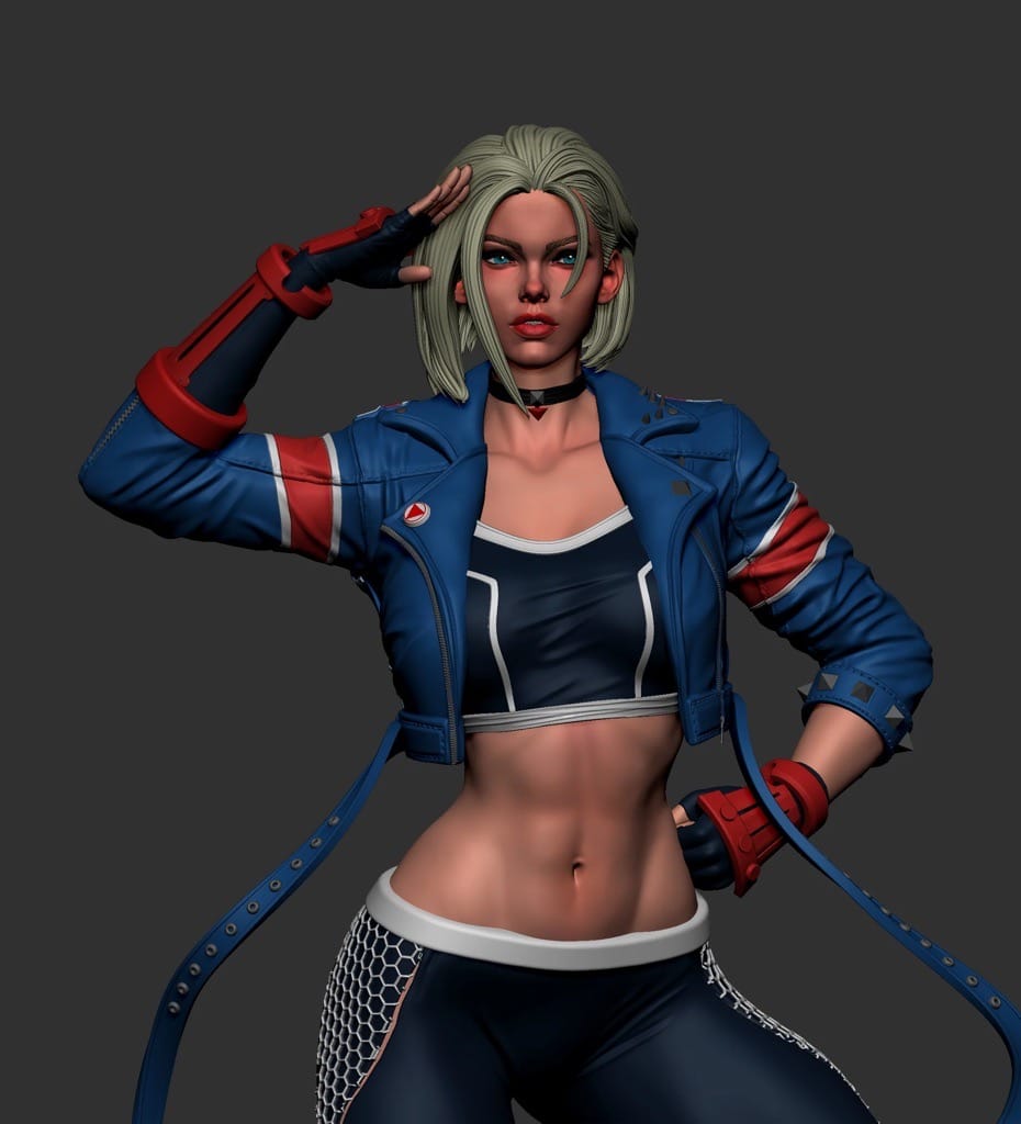 P站图纸印象馆 BrunoArt3D 街头霸王 嘉米 BrunoArt3D 街头霸王 嘉米