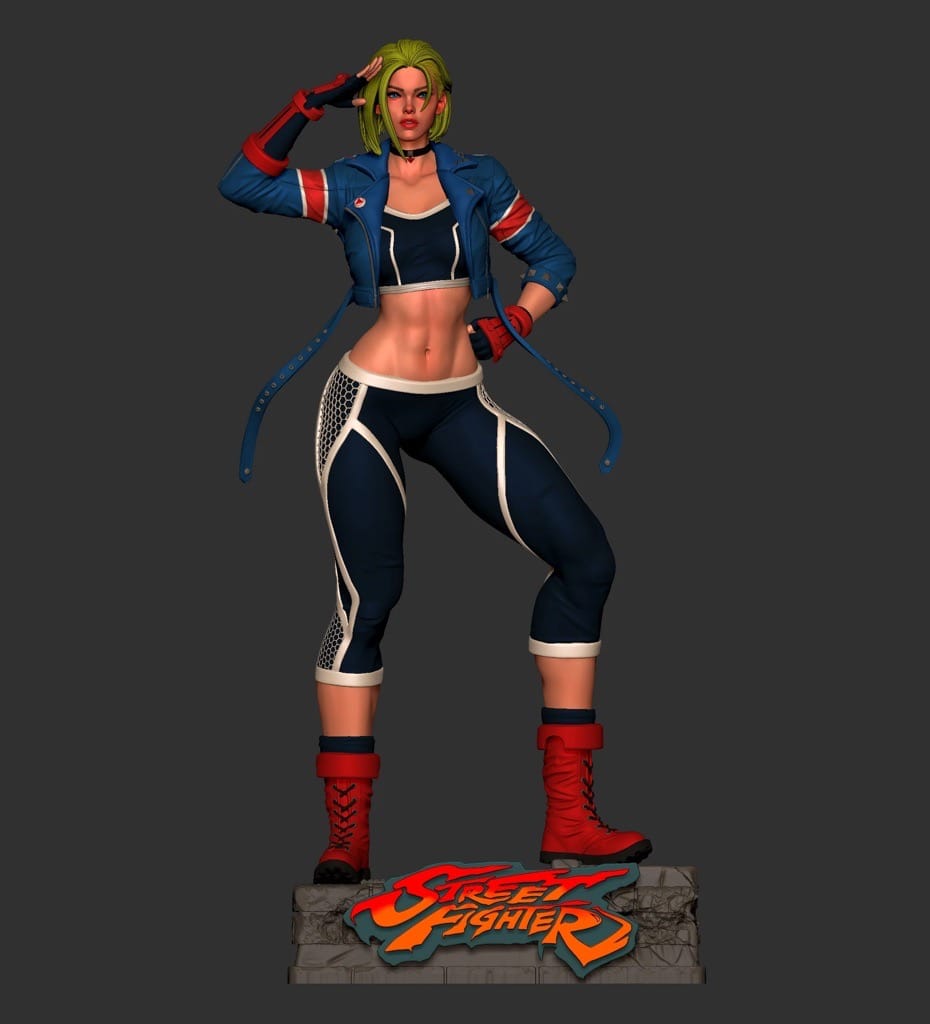 P站图纸印象馆 BrunoArt3D 街头霸王 嘉米 BrunoArt3D 街头霸王 嘉米