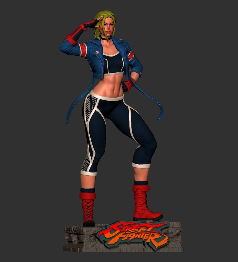 P站图纸印象馆 BrunoArt3D 街头霸王 嘉米 BrunoArt3D 街头霸王 嘉米