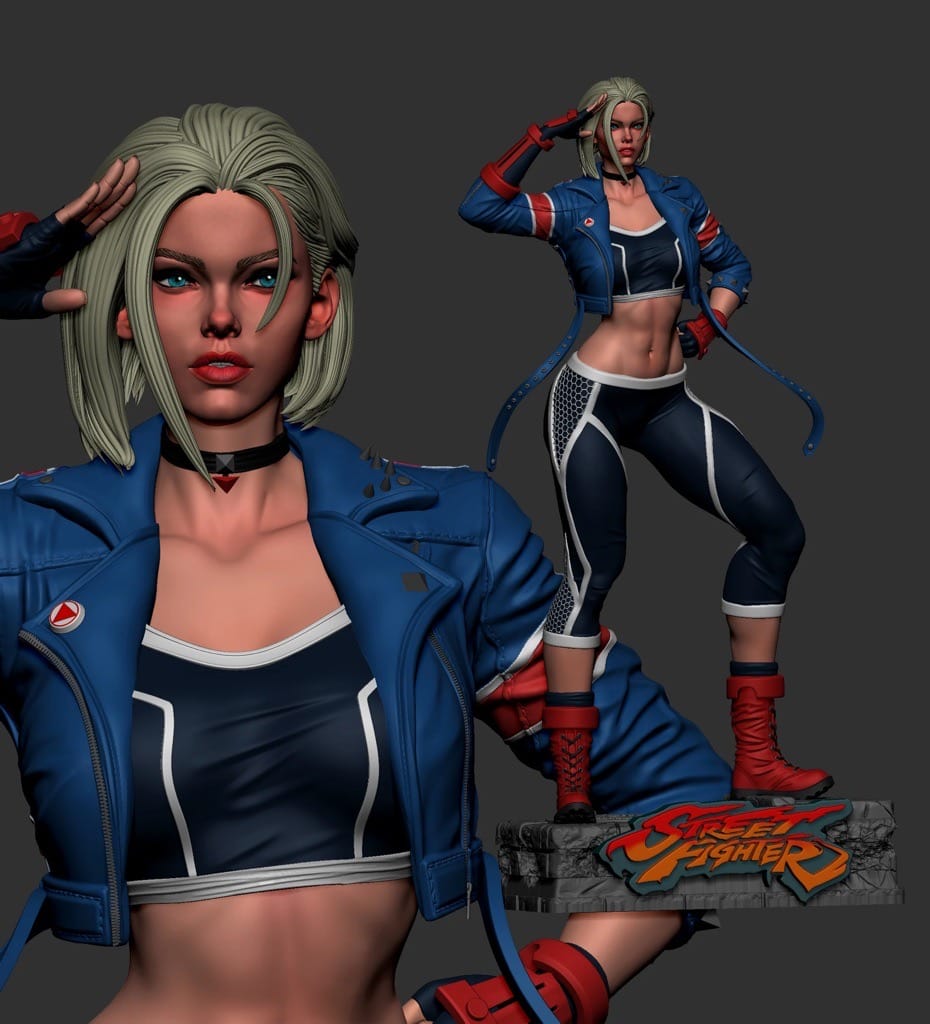 P站图纸印象馆 BrunoArt3D 街头霸王 嘉米 BrunoArt3D 街头霸王 嘉米