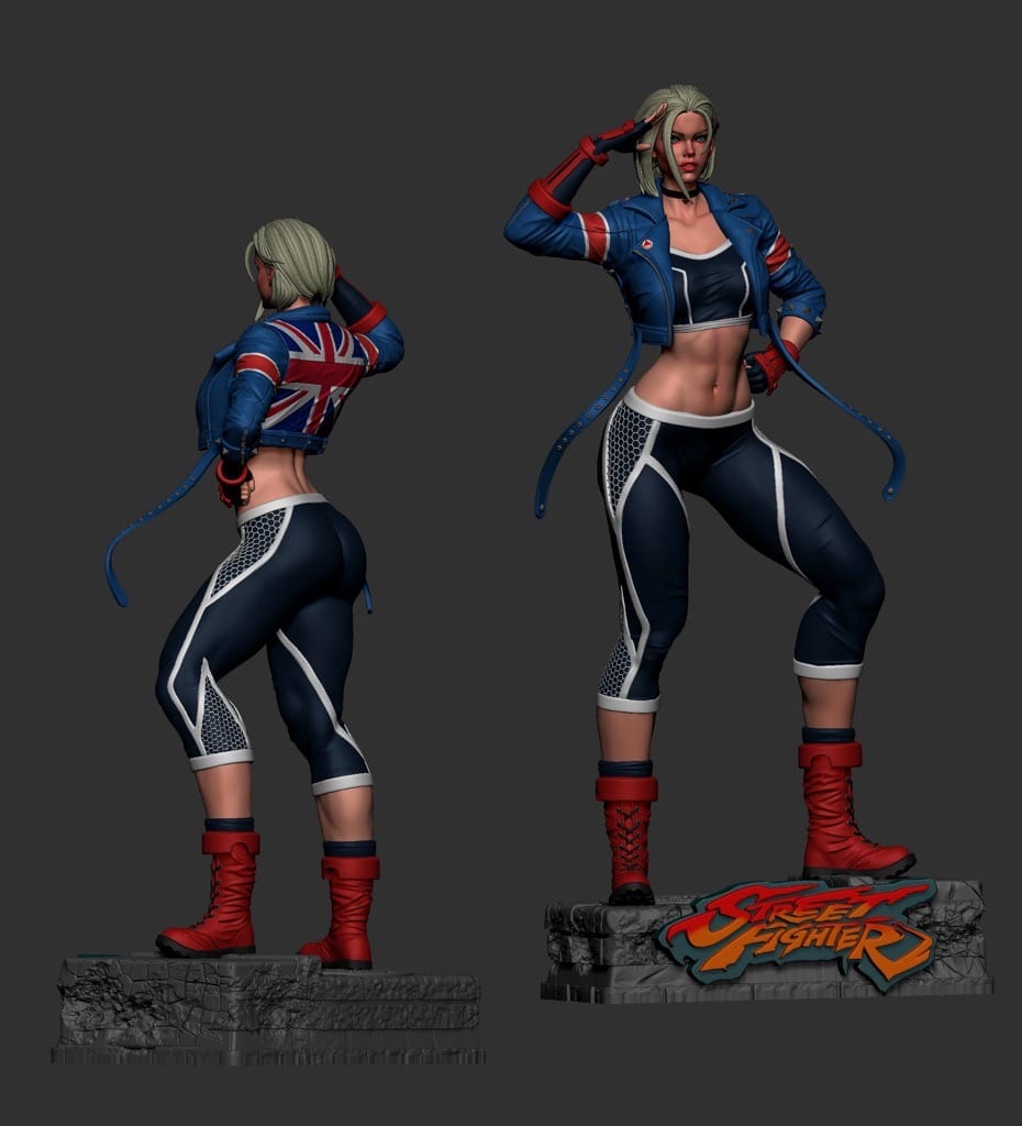 P站图纸印象馆 BrunoArt3D 街头霸王 嘉米 BrunoArt3D 街头霸王 嘉米