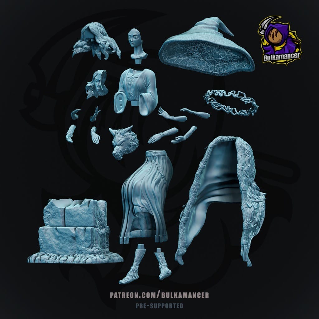 P站图纸印象馆 Bulkamancer 艾尔登法环 魔女菈妮 Bulkamancer 艾尔登法环 魔女菈妮