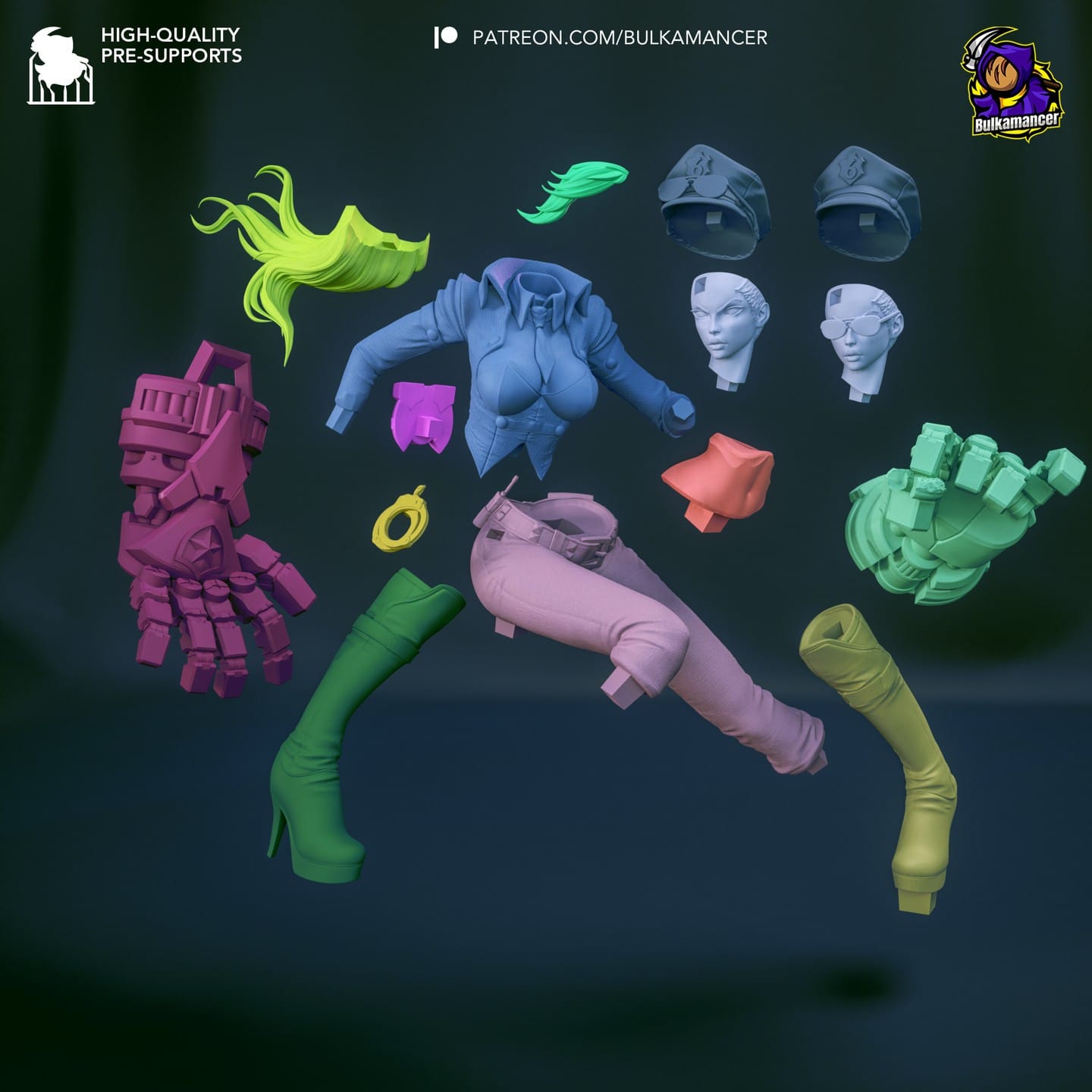 P站图纸印象馆 Bulkamancer 英雄联盟 蔚 Bulkamancer 英雄联盟 蔚