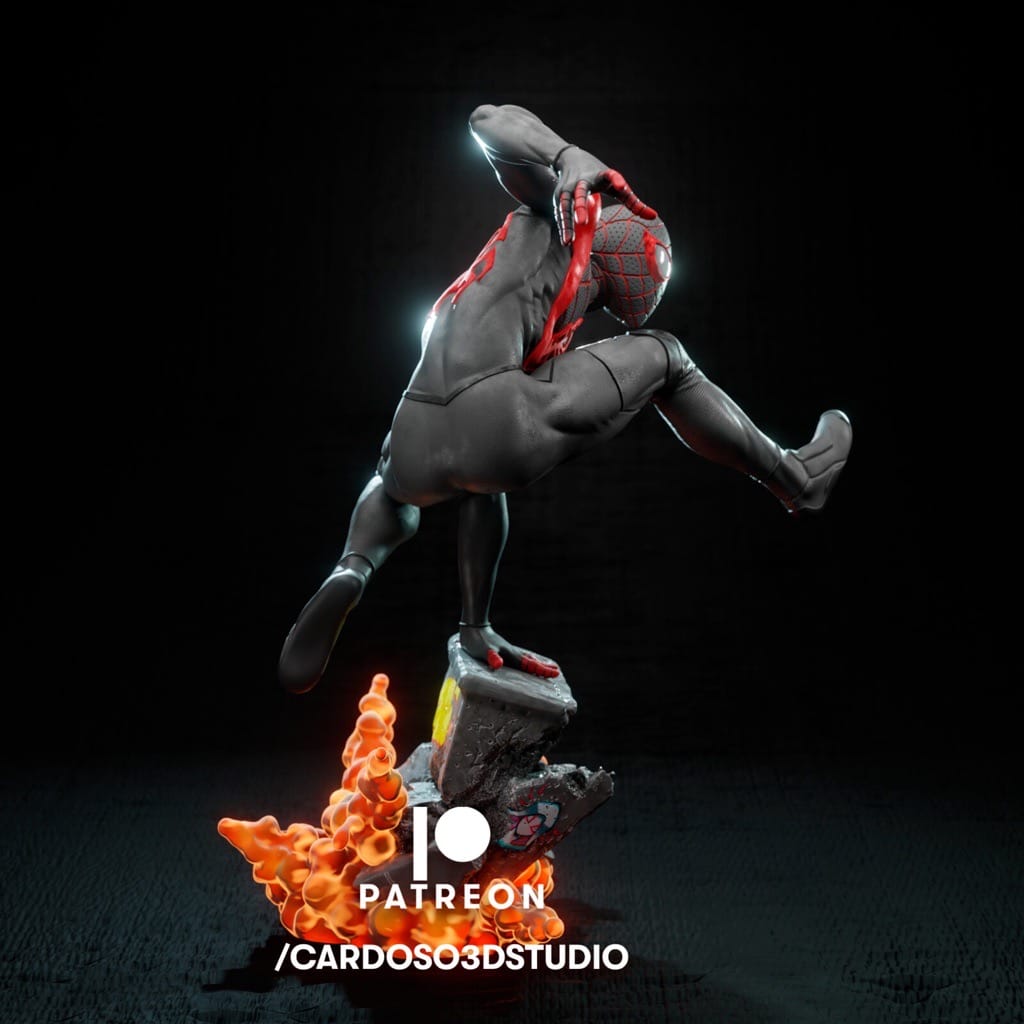 P站图纸印象馆 Cardoso 漫威 蜘蛛侠 迈尔斯·莫拉莱斯 Cardoso 漫威 蜘蛛侠 迈尔斯·莫拉莱斯