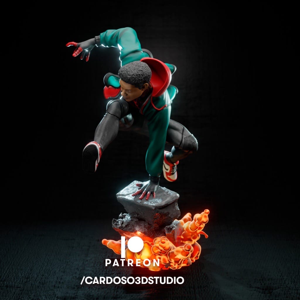 P站图纸印象馆 Cardoso 漫威 蜘蛛侠 迈尔斯·莫拉莱斯 Cardoso 漫威 蜘蛛侠 迈尔斯·莫拉莱斯