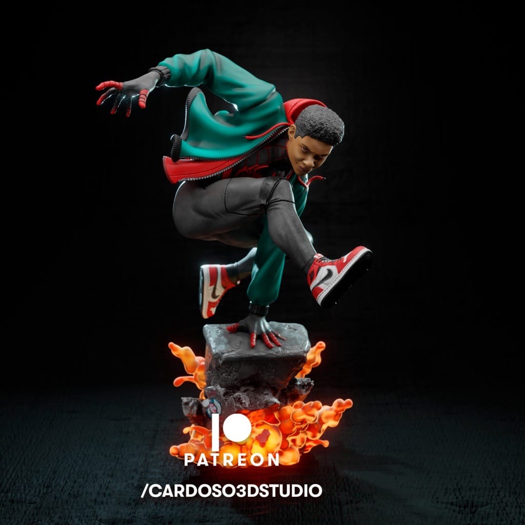 P站图纸印象馆 Cardoso 漫威 蜘蛛侠 迈尔斯·莫拉莱斯 Cardoso 漫威 蜘蛛侠 迈尔斯·莫拉莱斯