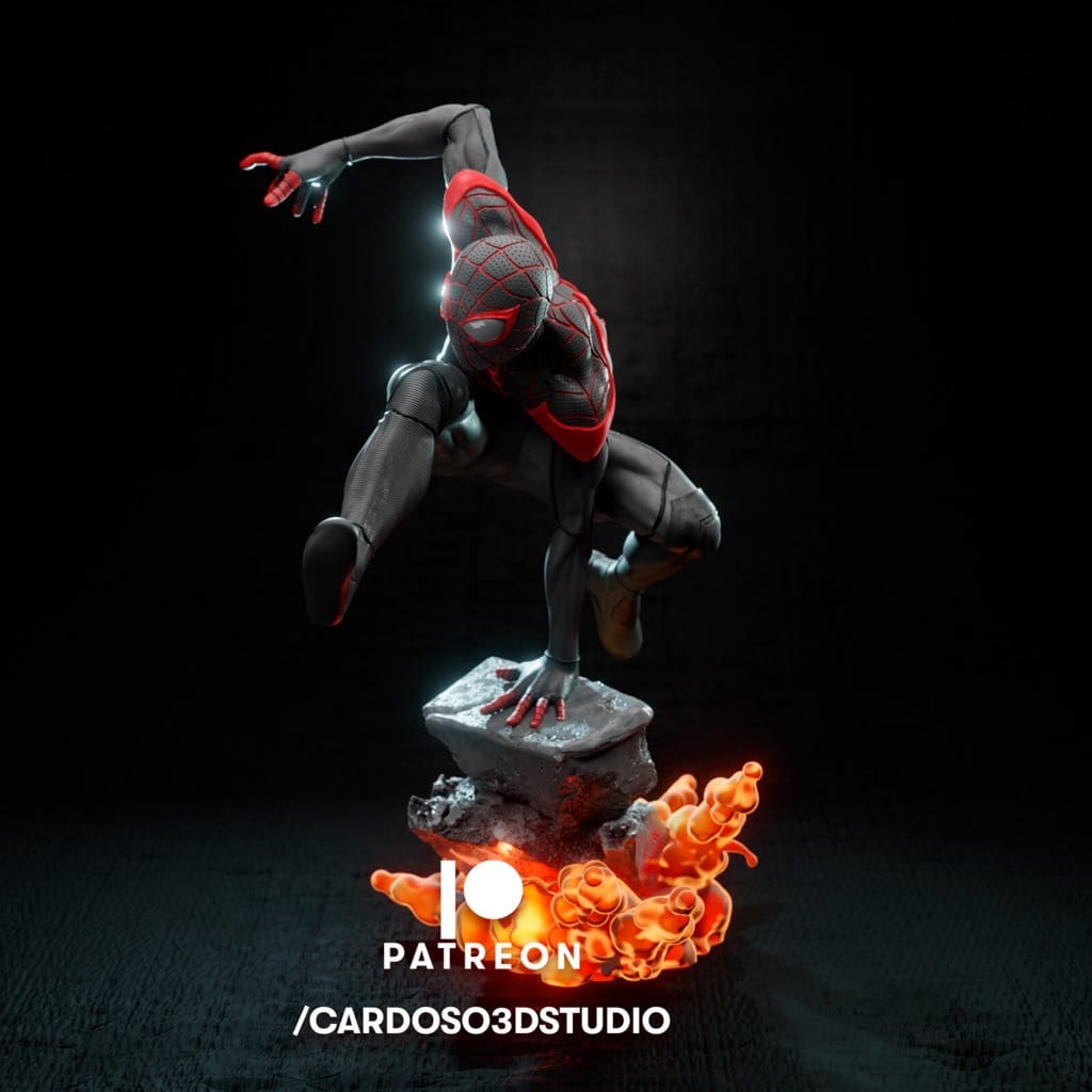 P站图纸印象馆 Cardoso 漫威 蜘蛛侠 迈尔斯·莫拉莱斯 Cardoso 漫威 蜘蛛侠 迈尔斯·莫拉莱斯