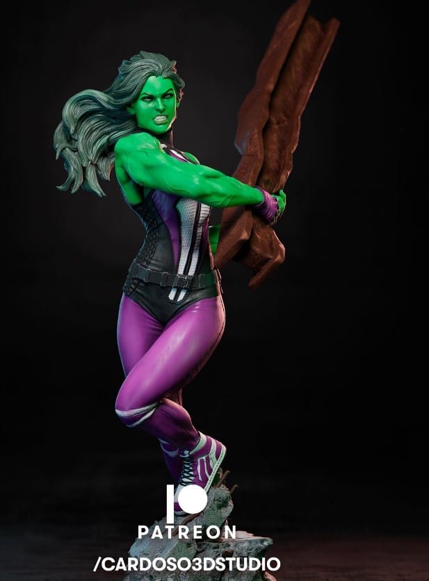 P站图纸印象馆 Cardoso 漫威 绿巨人 女浩克 Cardoso 漫威 绿巨人 女浩克