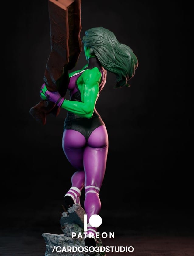 P站图纸印象馆 Cardoso 漫威 绿巨人 女浩克 Cardoso 漫威 绿巨人 女浩克