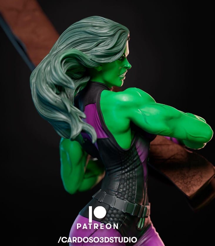 P站图纸印象馆 Cardoso 漫威 绿巨人 女浩克 Cardoso 漫威 绿巨人 女浩克