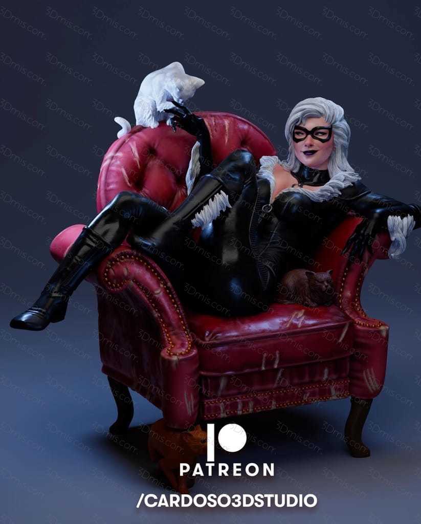 P站图纸印象馆 Cardoso 漫威 蜘蛛侠 黑猫 Cardoso 漫威 蜘蛛侠 黑猫