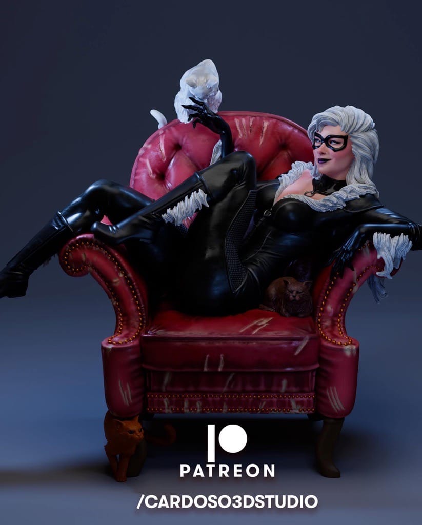 P站图纸印象馆 Cardoso 漫威 蜘蛛侠 黑猫 Cardoso 漫威 蜘蛛侠 黑猫