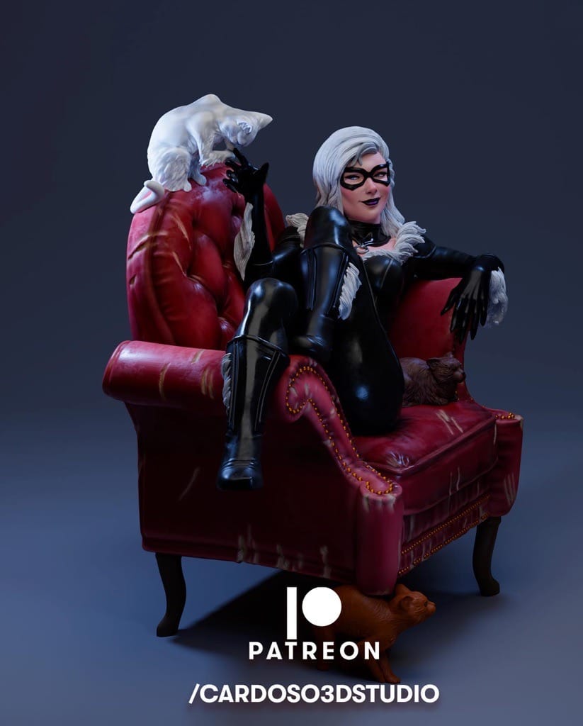 P站图纸印象馆 Cardoso 漫威 蜘蛛侠 黑猫 Cardoso 漫威 蜘蛛侠 黑猫