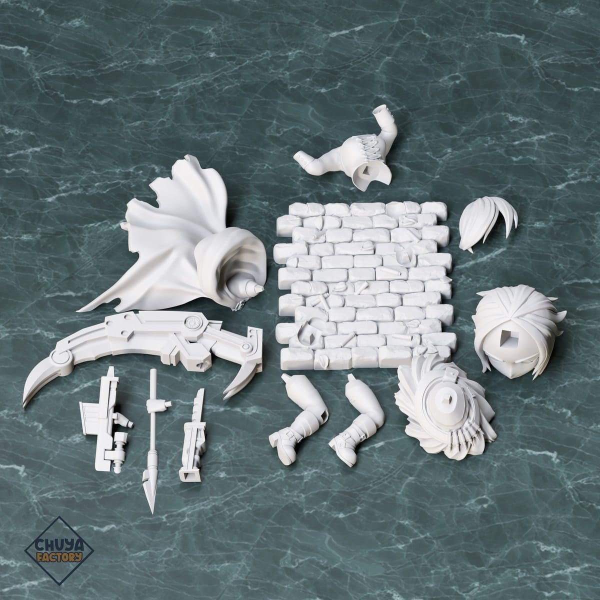 P站图纸印象馆 Chuya Factory 红白黑黄 露比·罗丝 Chuya Factory 红白黑黄 露比·罗丝