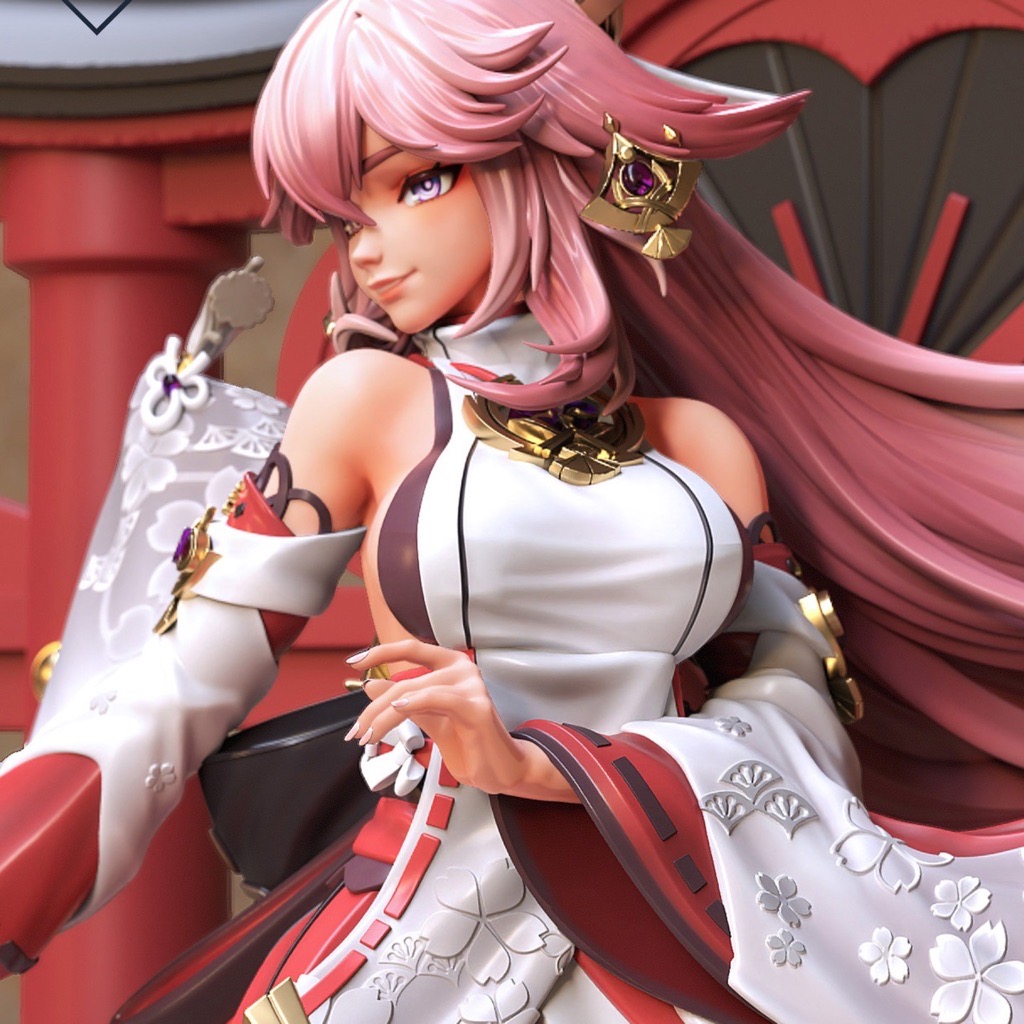 P站图纸印象馆 Chuya Factory 原神 八重神子 Chuya Factory 原神 八重神子