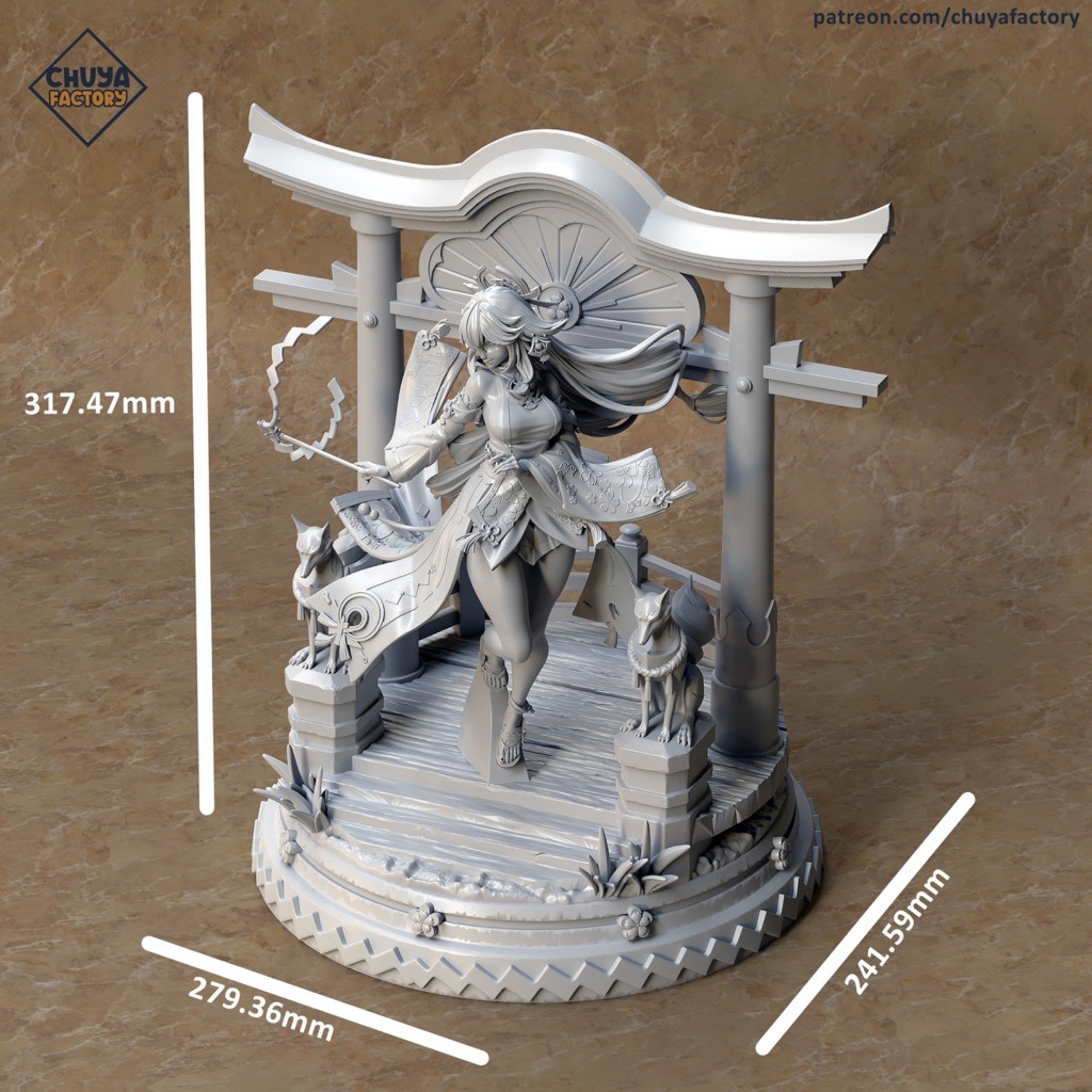 P站图纸印象馆 Chuya Factory 原神 八重神子 Chuya Factory 原神 八重神子