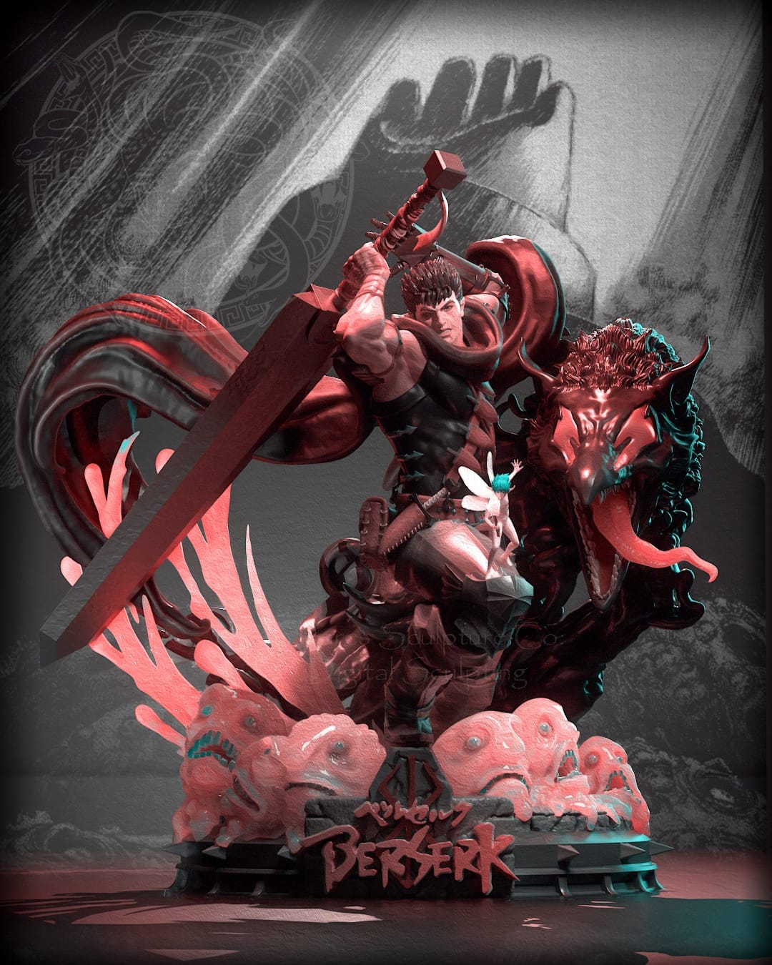 P站图纸印象馆 Geek MB 剑风传奇 格斯 Geek MB 剑风传奇 格斯