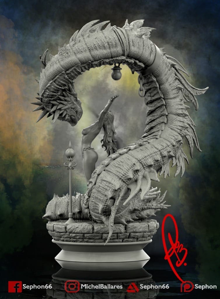 P站图纸印象馆 Geek MB 女孩与龙 Geek MB 女孩与龙