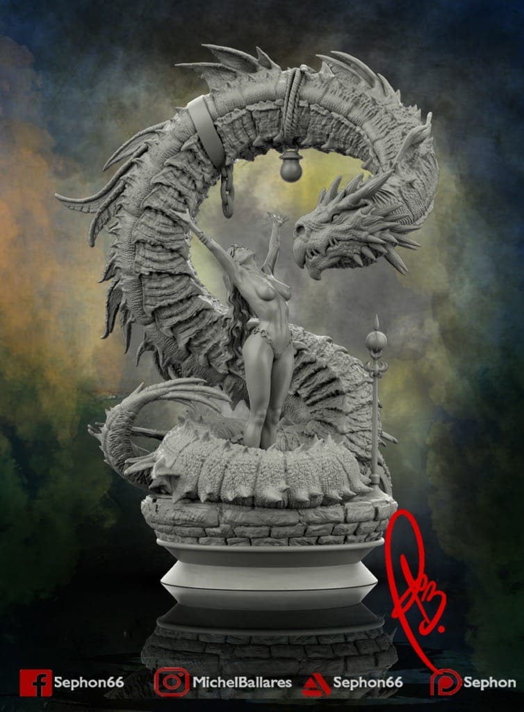 P站图纸印象馆 Geek MB 女孩与龙 Geek MB 女孩与龙