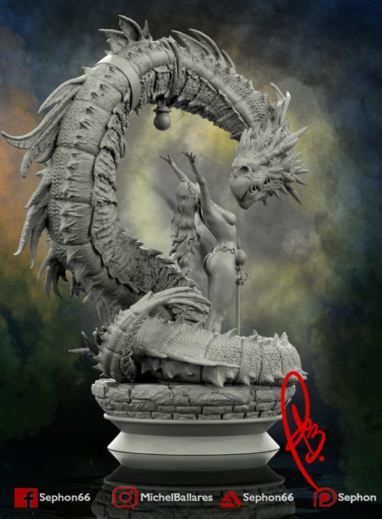 P站图纸印象馆 Geek MB 女孩与龙 Geek MB 女孩与龙