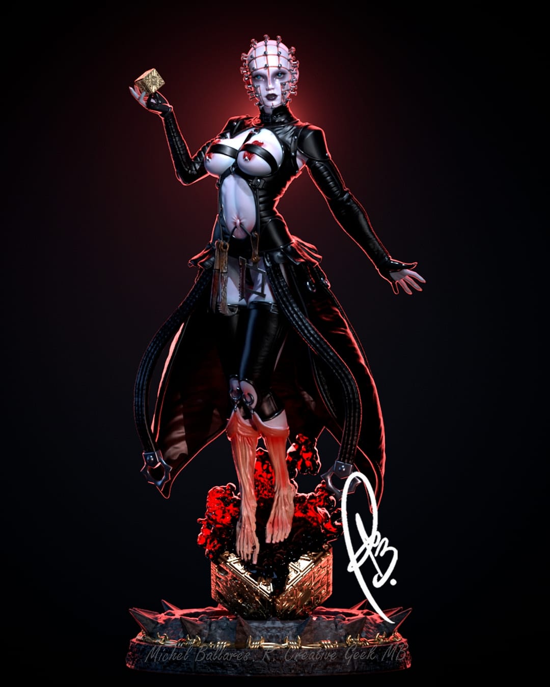 P站图纸印象馆 Geek MB 地狱修道士 钉子头 Geek MB 地狱修道士 钉子头