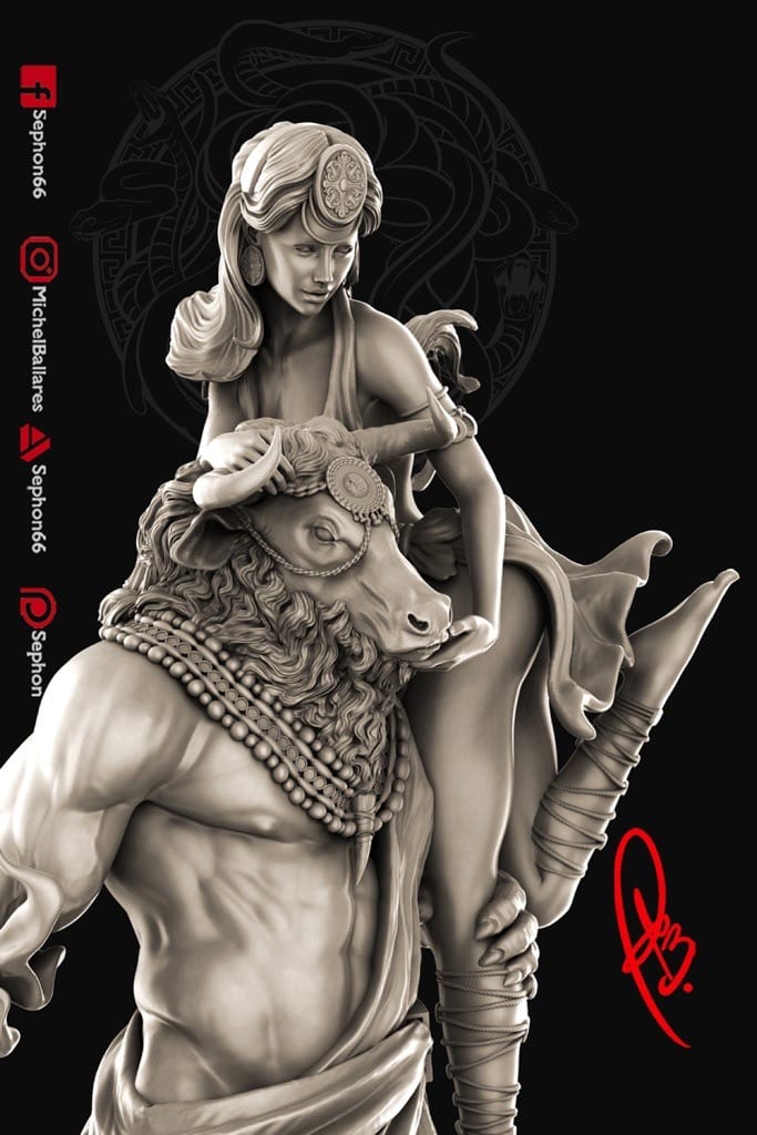 P站图纸印象馆 Geek MB 希腊神话 牛头人 弥诺陶洛斯 Geek MB 希腊神话 牛头人 弥诺陶洛斯