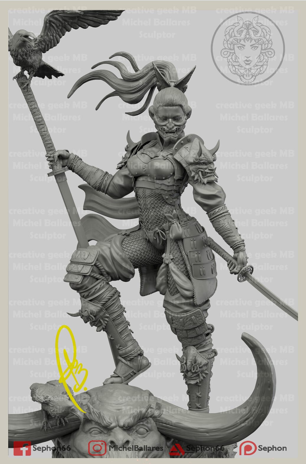 P站图纸印象馆 Geek MB 武士乌拉拉 Geek MB 武士乌拉拉