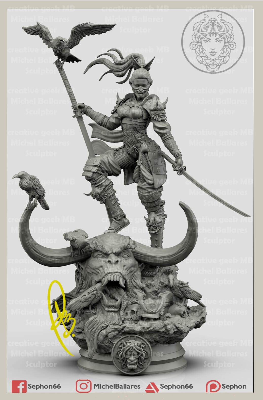 P站图纸印象馆 Geek MB 武士乌拉拉 Geek MB 武士乌拉拉