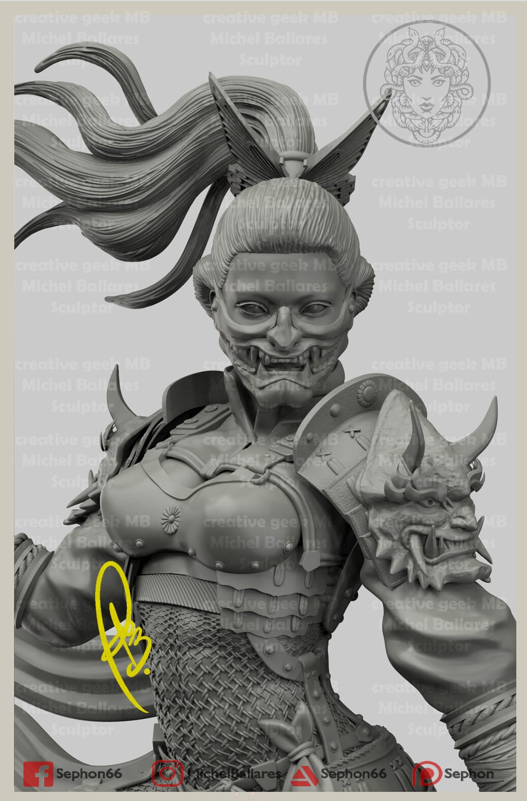 P站图纸印象馆 Geek MB 武士乌拉拉 Geek MB 武士乌拉拉