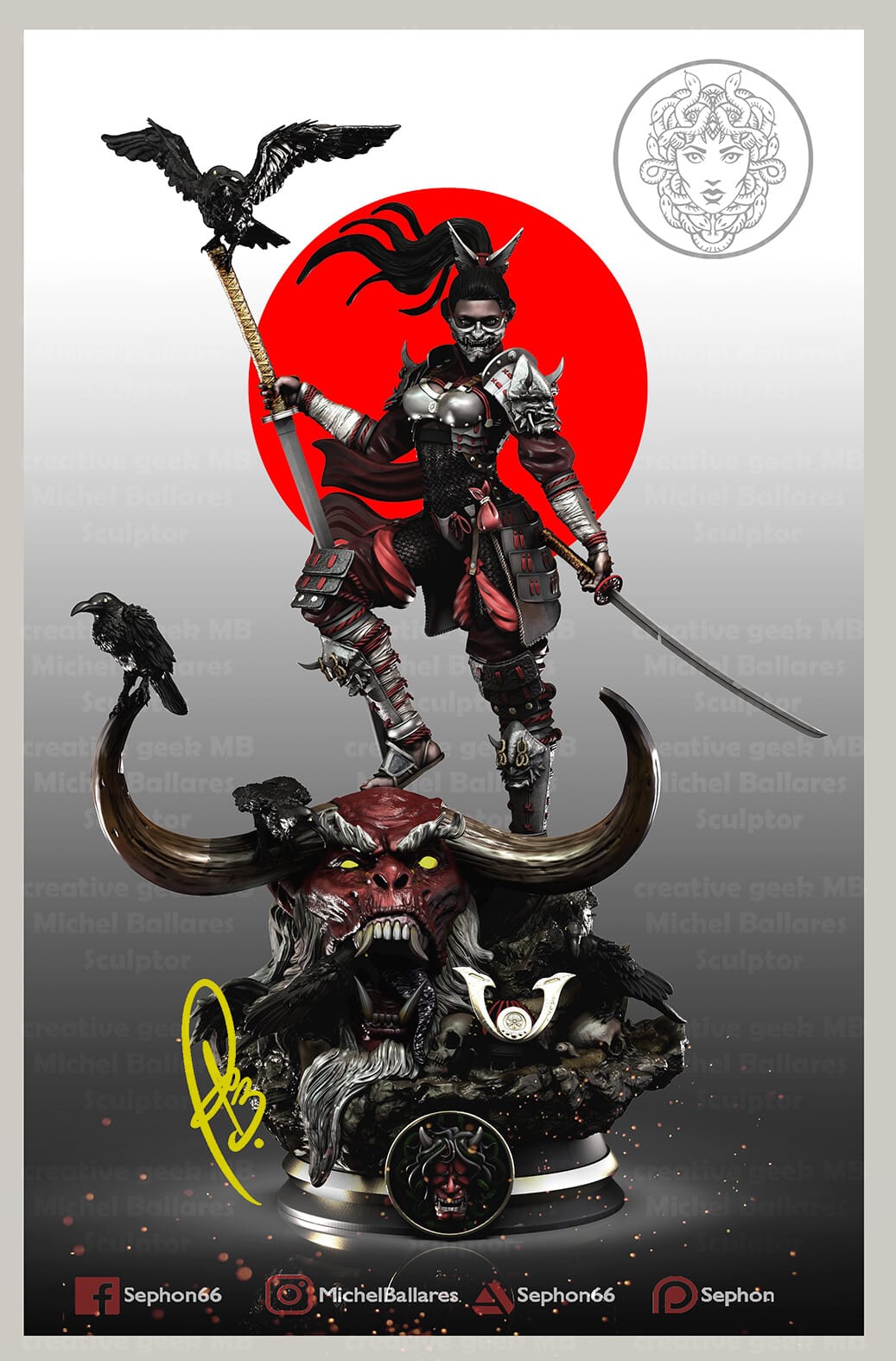 P站图纸印象馆 Geek MB 武士乌拉拉 Geek MB 武士乌拉拉